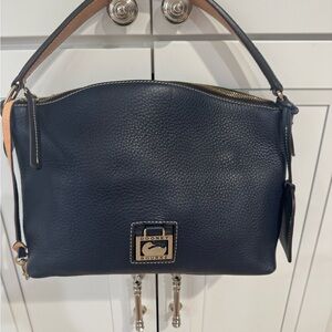 Dooney & Bourke Dark Blue Leather Shoulder Bag